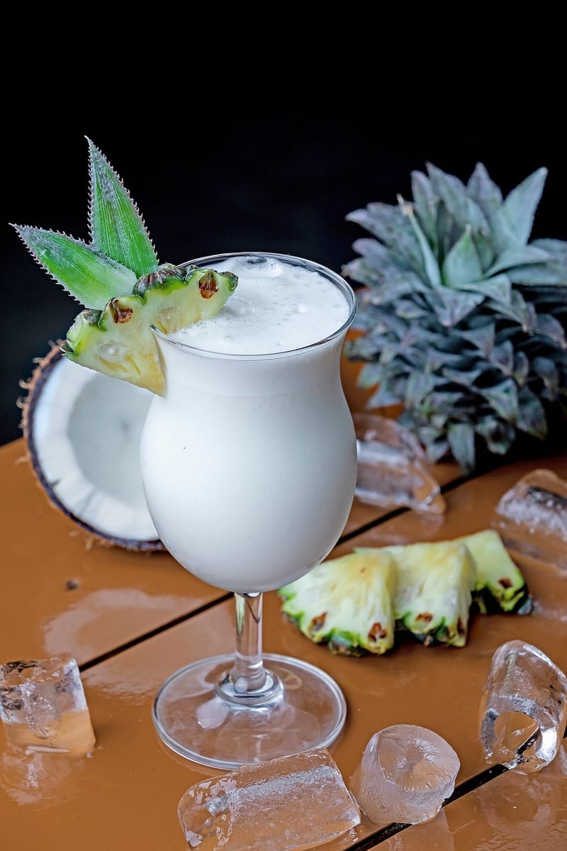 Pina colada cocktail